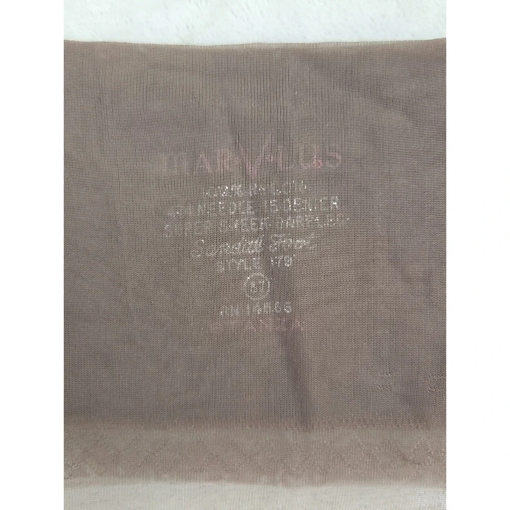 Vtg French Room Super Sheer Sandal Foot STANZA Garter Nylon Stockings Size 9 M